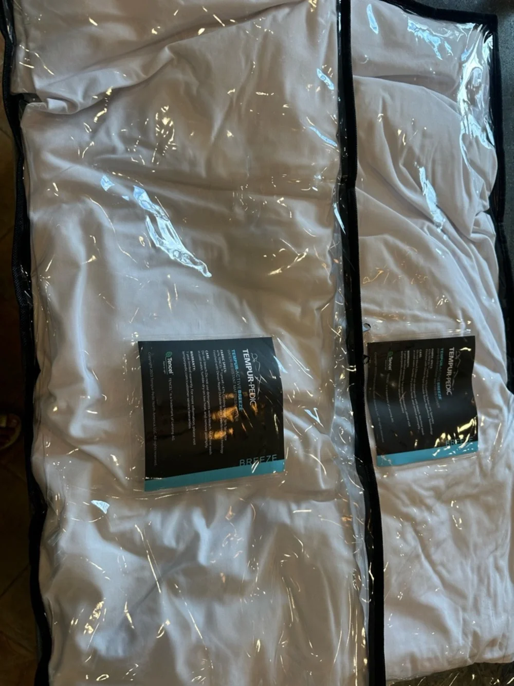 New 2 Tempur-Pedic Active Breeze Mattress Covers
